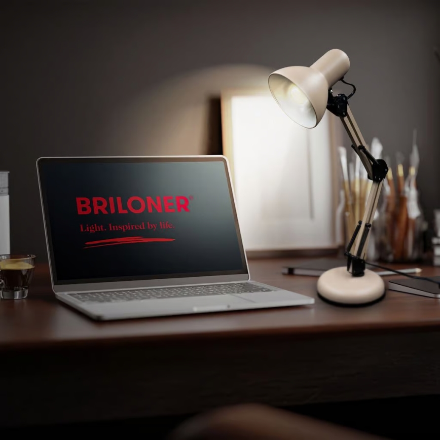 Brilo - PIXA pöytälamppu 1xE14/25W/230V beige