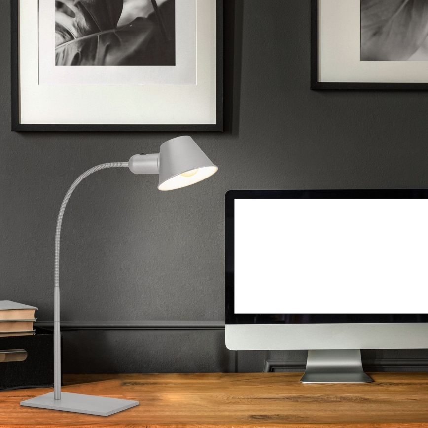 Brilo - pöytälamppu 1xE27/10W/230V mattakromi