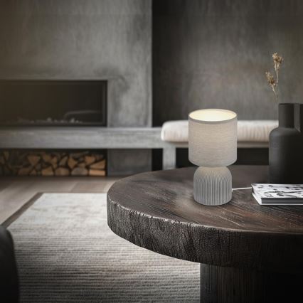 Brilo - pöytälamppu INO 1xE14/10W/230V harmaa