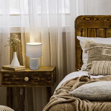 Brilo - Pöytälamppu INO 1xE14/10W/230V harmaa