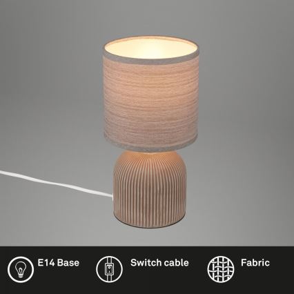 Brilo - Pöytälamppu INO 1xE14/10W/230V ruskea