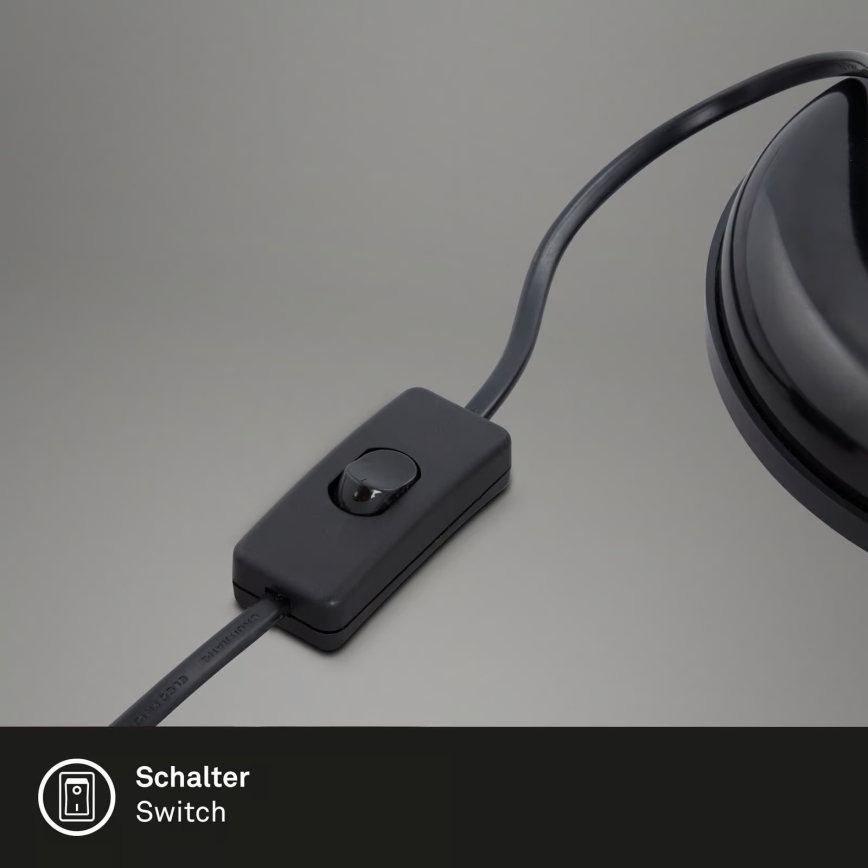 Brilo - Pöytälamppu PIXA 1xE14/25W/230V musta