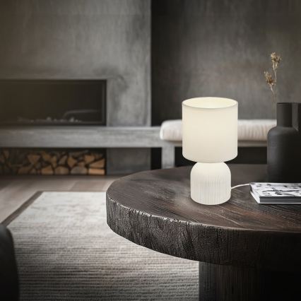 Brilo - Pöytävalaisin INO 1xE14/10W/230V valkoinen