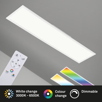 Brilo - RGBW Himmennettävä kattovalaisin SLIM LED/40W/230V 3000-6500K + kauko-ohjaus