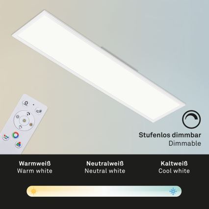 Brilo - RGBW Himmennettävä kattovalaisin SLIM LED/40W/230V 3000-6500K + kauko-ohjaus