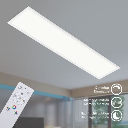Brilo - RGBW Himmennettävä kattovalaisin SLIM LED/40W/230V 3000-6500K + kauko-ohjaus