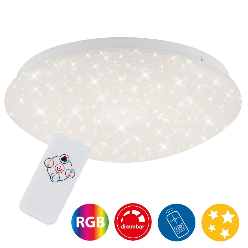 Brilo - RGBW Himmennettävä kattovalaisin STARRY SKY LED/10W/230V + kauko-ohjaus