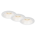 Brilo - SETTI 3x Kylpyhuoneen upotettu valo 1xGU10/9W/230V IP23 valkoinen