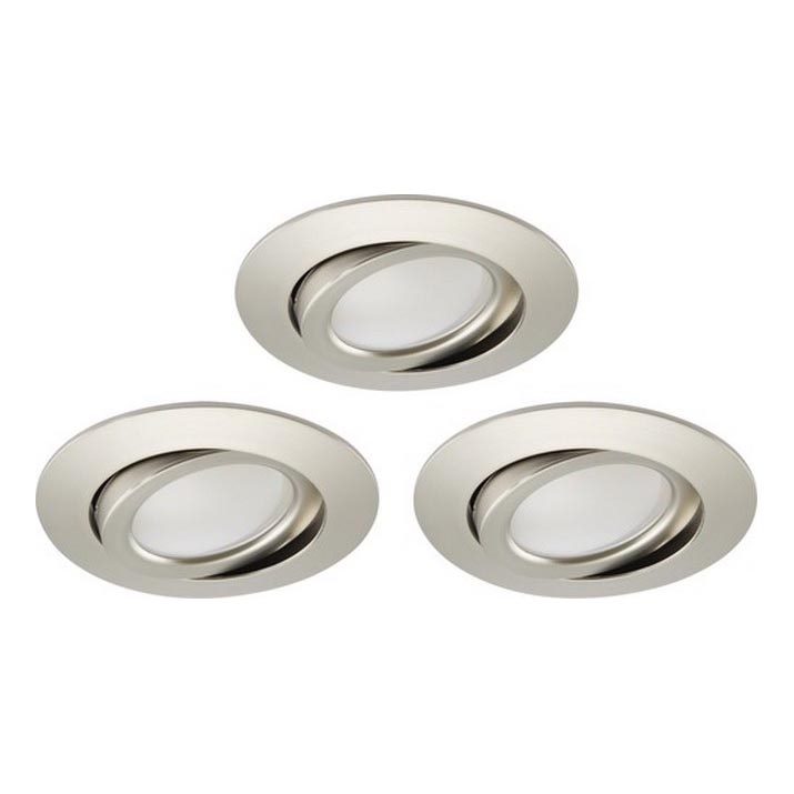 Brilo - SETTI 3x LED Himmennettävä upotettu kylpyhuonevalaisin LED/5W/230V IP23 mattakromi