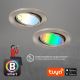 Brilo - SETTI 3x LED RGBW Himmennettävä kylpyhuonevalo 1xGU10/4,9W/230V 2700-6500K Wi-Fi Tuya IP23 + kauko-ohjaus