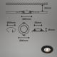 Brilo - SETTI 4x LED Kylpyhuoneen upotettava valo LED/4,9W/230V IP44 musta