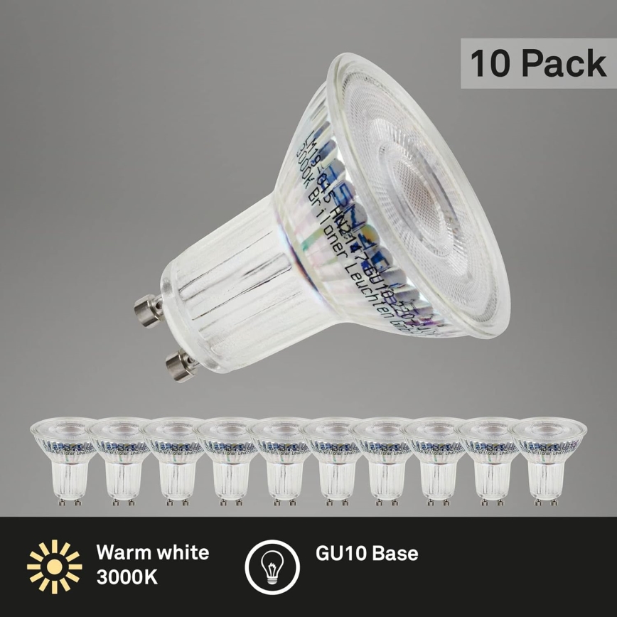 Briloner 0548-003 - SETTI 10x LED-polttimo GU10/3,5W/230V 3000K