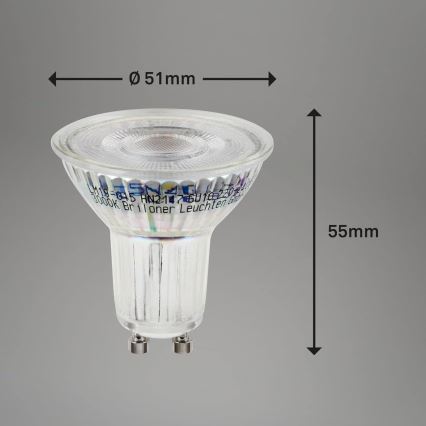 Briloner 0548-003 - SETTI 10x LED-polttimo GU10/3,5W/230V 3000K