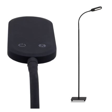 Briloner 1297-015 - LED himmennettävä joustava lattiavalaisin LED/6,6W/230V 3000K/4000K/6000K