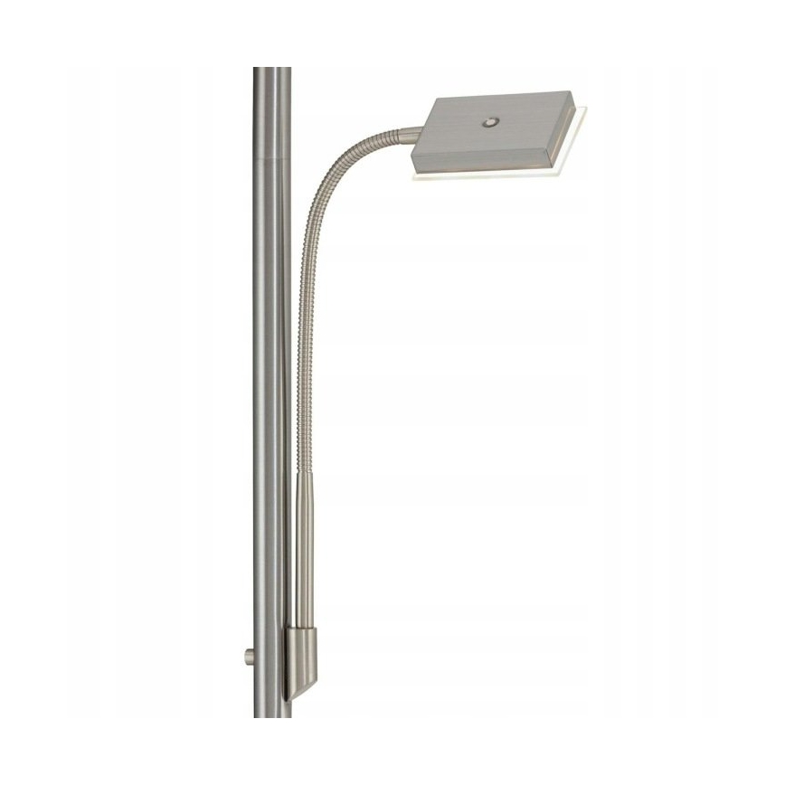 Briloner 1328-022 - himmennettävä lattiavalaisin LED/21W/230V + LED/3,5W mattakromi