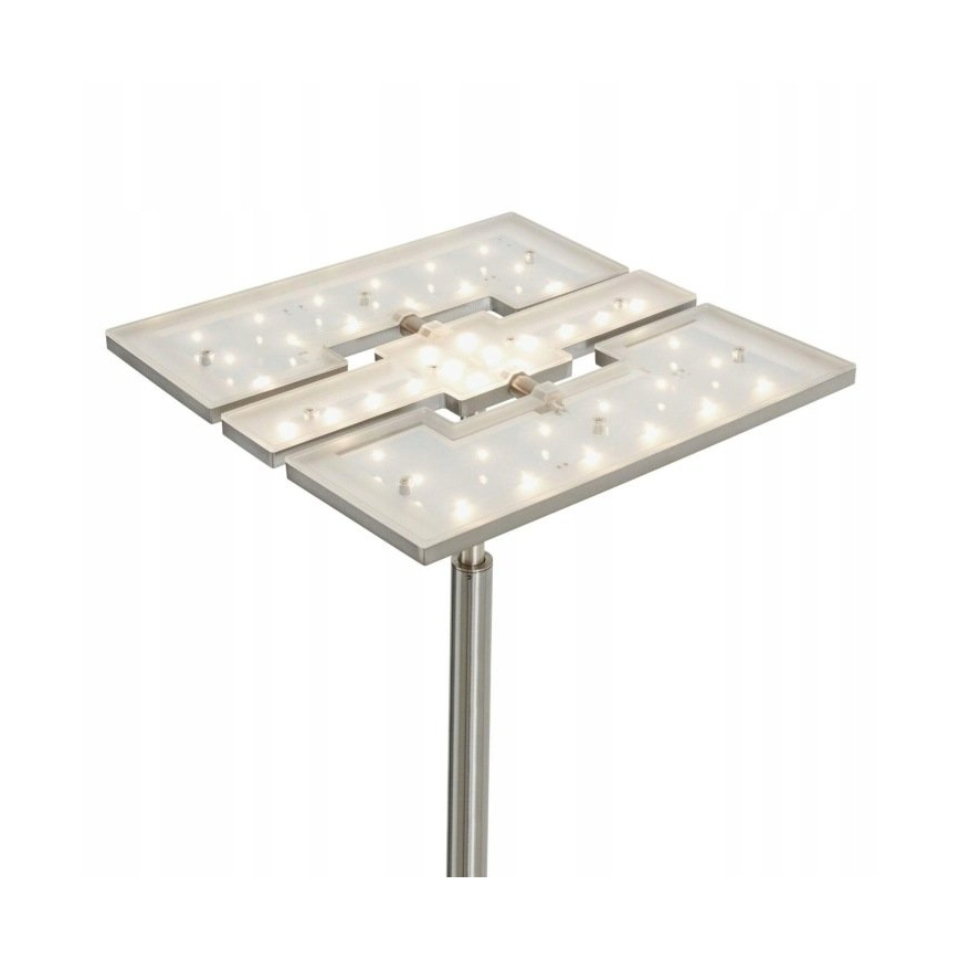 Briloner 1328-022 - himmennettävä lattiavalaisin LED/21W/230V + LED/3,5W mattakromi
