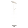 Briloner 1328-022 - himmennettävä lattiavalaisin LED/21W/230V + LED/3,5W mattakromi