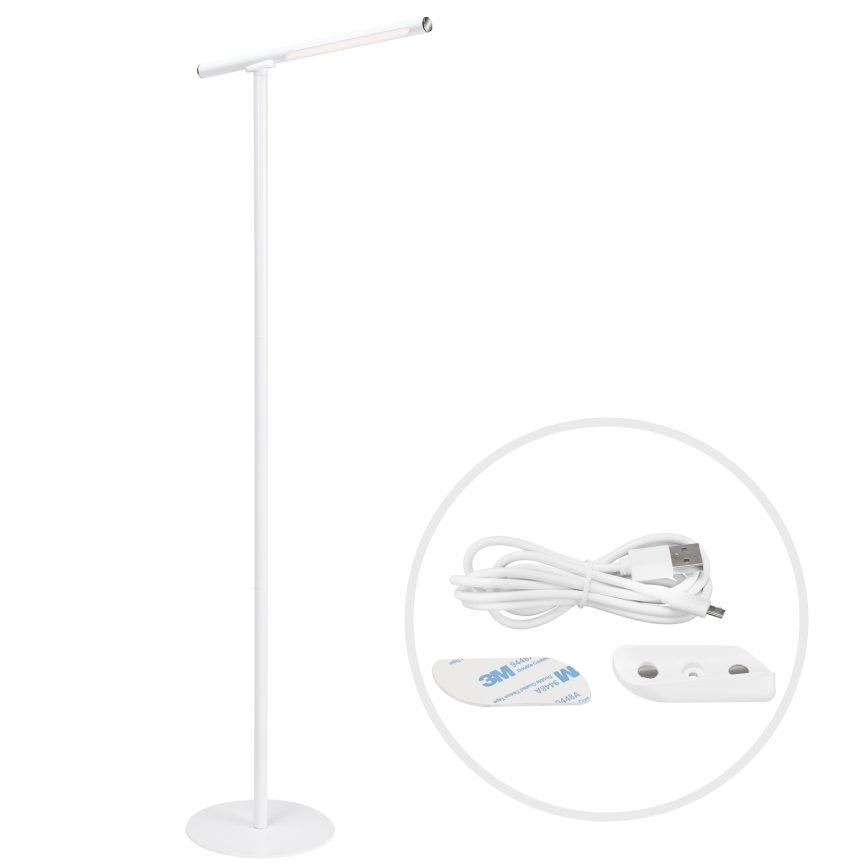 Briloner 1384-016 - LED himmennettävä kosketuslattiavalaisin 2-in-1 EVERYWHERE LED/2,3W/5V 2000 mAh