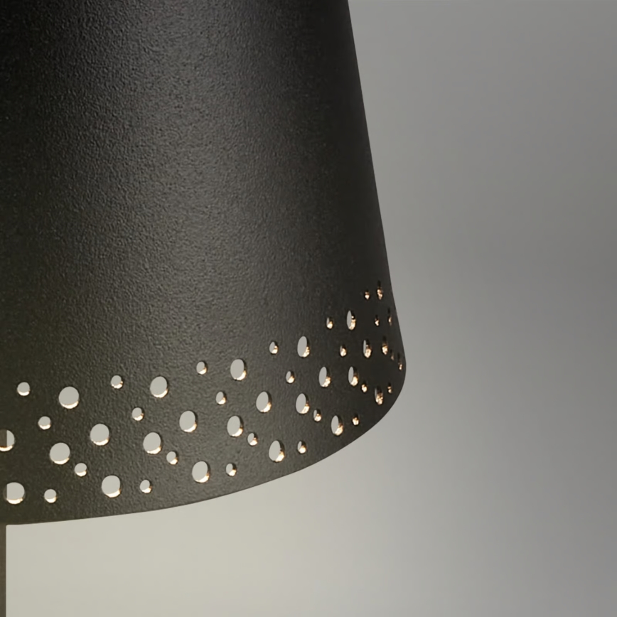 Briloner 1438015 - KIKI LED-himmennettävä lattiavalaisin LED/4,3W/5V IP44 2600 mAh musta