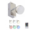 Briloner 2040-012 - himmennettävä RGB-LED-kohdevalaisin LED/3,3W/230V + kaukosäädin