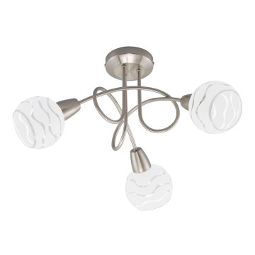 Briloner 2046-032 - Pinta-asetettava kattokruunu VIOLA 3xE14/40W/230V