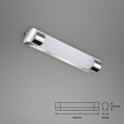 Briloner 2051-018 - LED-peilivalon kylpyhuoneeseen LED/8W/230V IP44