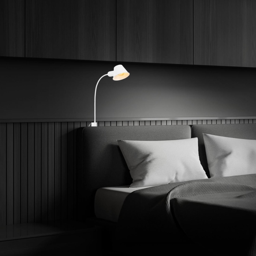 Briloner 2079-016 - Joustava seinälamppu  1xE27/10W/230V valkoinen