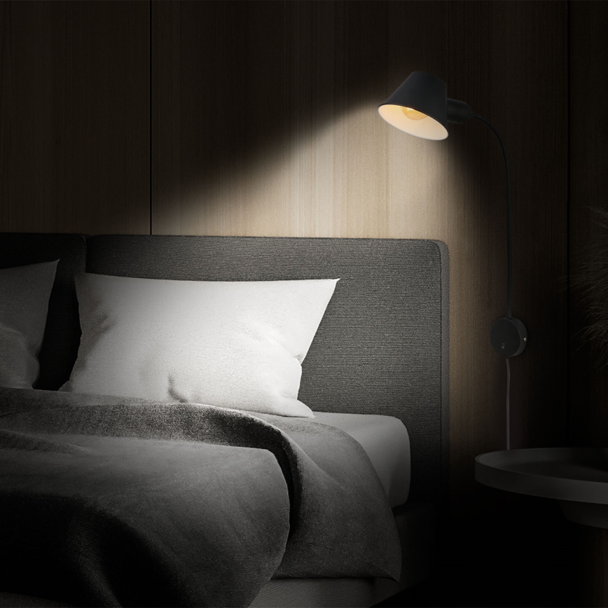 Briloner 2089-015 - Säädettävä seinävalaisin BRELLO 1xE27/10W/230V musta