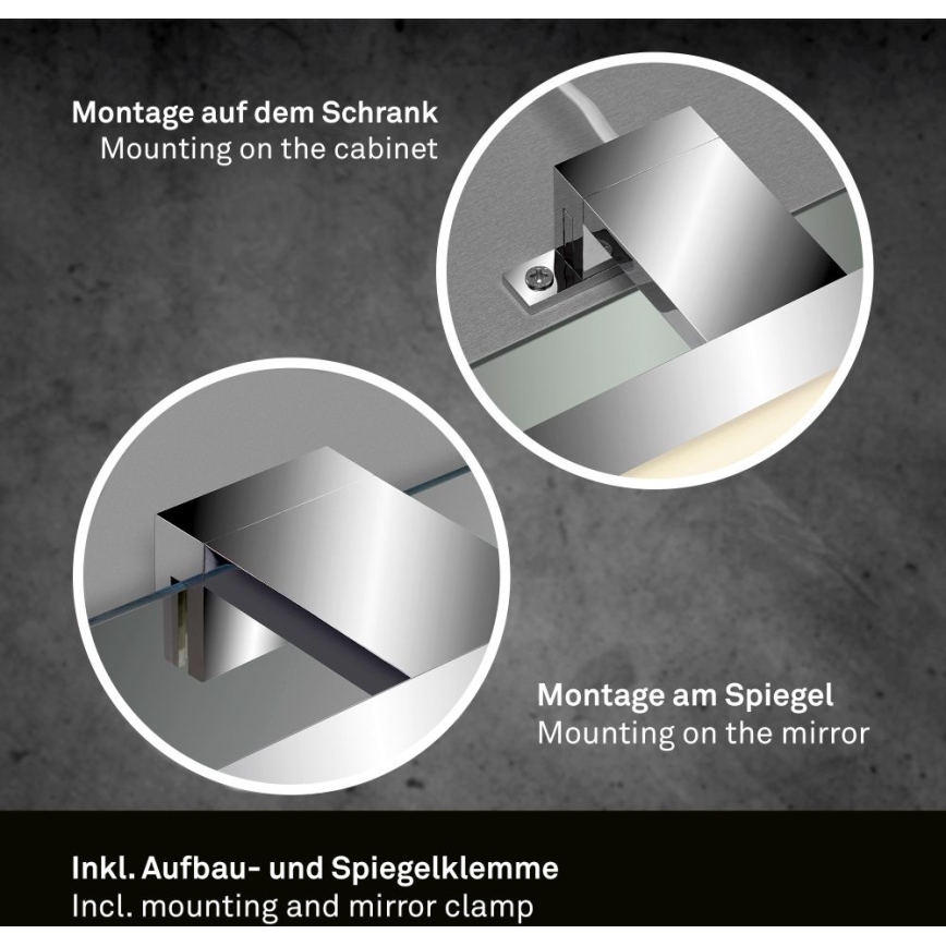 Briloner 2104-018 - LED-peilivalon kylpyhuoneeseen DUN LED/5W/230V 30 cm IP44