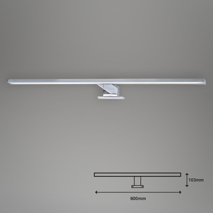 Briloner 2104-118 - LED-kylpyhuoneen peilivalaisin LED/8W/230V 60 cm mattakromi
