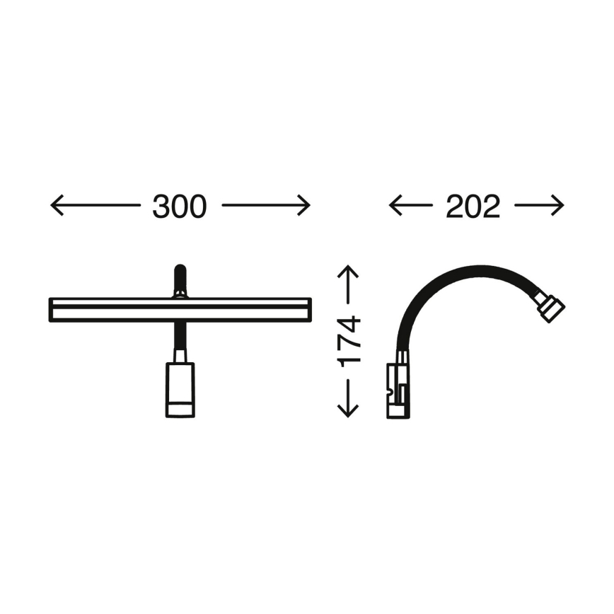 Briloner 2241-018- LED Himmennettävä kylpyhuoneen peilivalo LED/4W/230V 2700/4000K IP44
