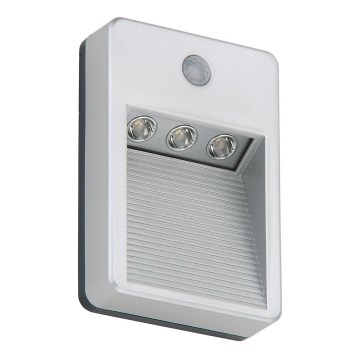 Briloner 2278-031 - LED-ulkoportaikkovalaisimet anturilla 3xLED/0,06W/3xAAA IP54