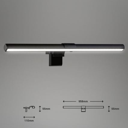 Briloner 2303-015 - LED Himmennettävä näytön valaistus LED/3,5W/230V 2700/4000/6500K