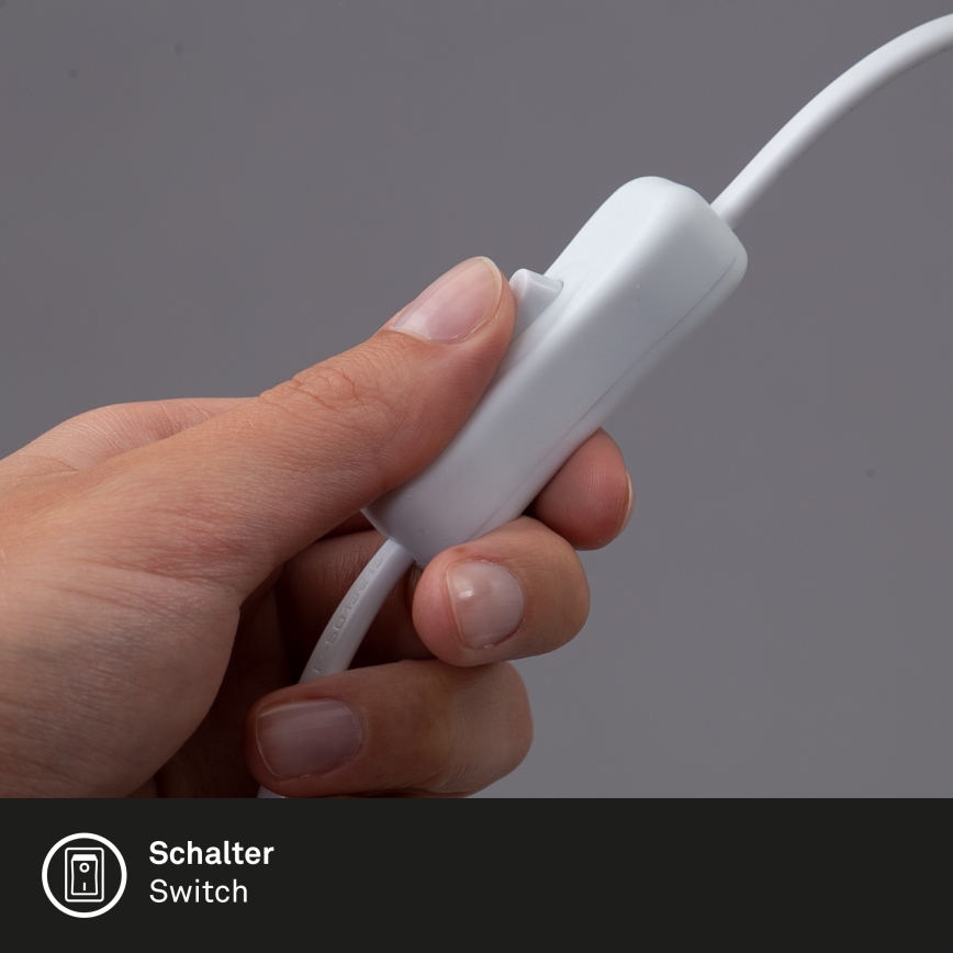 Briloner 2615-016P - LED-lamppu kiinnikkeellä GRIP LED/2,5W/230V valkoinen