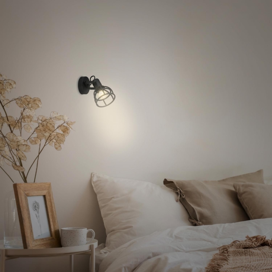 Briloner 2669-015 - Seinäkohdevalo RETRO 1xE14/25W/230V musta