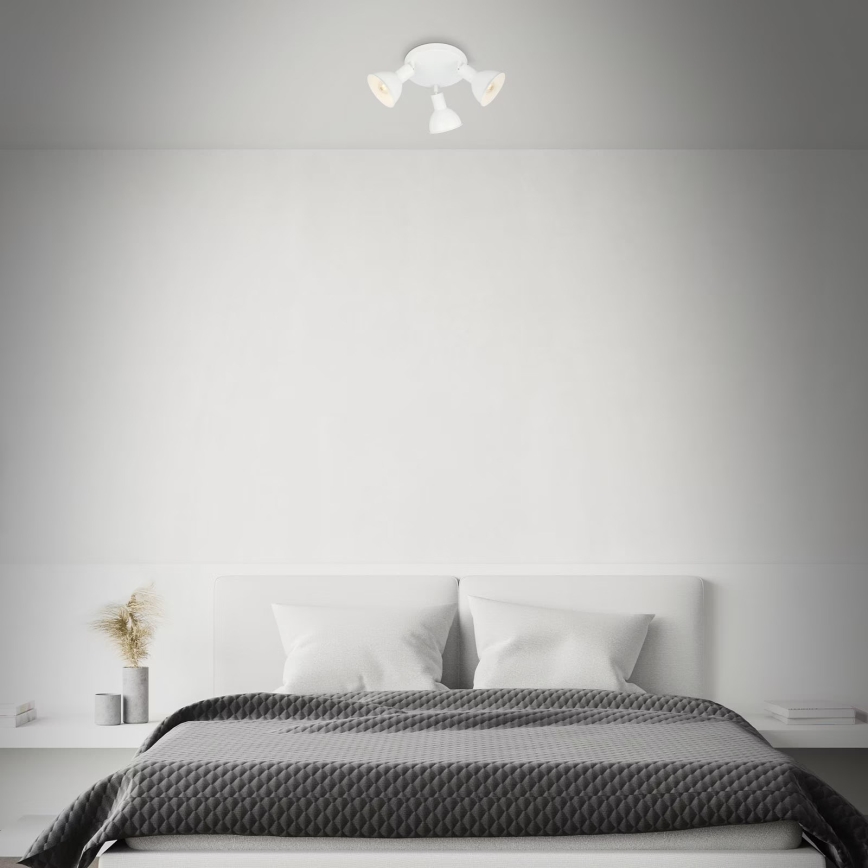 Briloner 2674-036 - Kohdevalo RETRO 3xE14/25W/230V valkoinen