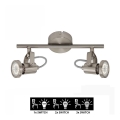 Briloner 2712-022 - Himmennettävä LED-kohdevalo SEMPLICE 2xGU10/5W/230V