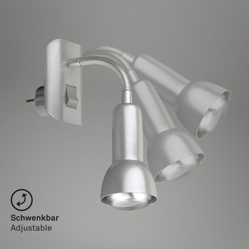 Briloner 2739-014P - Valo pistokkeella 1xE14/25W/230V