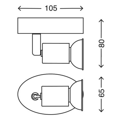 Briloner 2767-016 - LED-seinävalaisin 1xGU10/3W/230V valkoinen