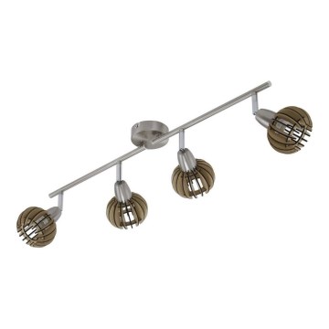 Briloner 2852-041 - Kohdevalo RETRO 4xE14/5,5W/230V kumipuu