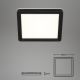 Briloner 3010-015 - LED Kattovalo LED/8W/230V 19x19 cm musta IP44