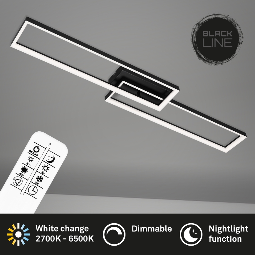 Briloner 3013-015 - LED-himmennyskattokruunu FRAME LED/40W/230V 2700-6500K + kauko-ohjaus