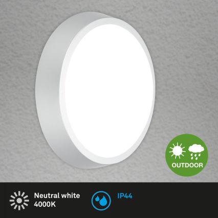 Briloner 3018-014 - LED-kattovalaisin kylpyhuoneeseen HAGEN LED/24W/230V IP44 valkoinen