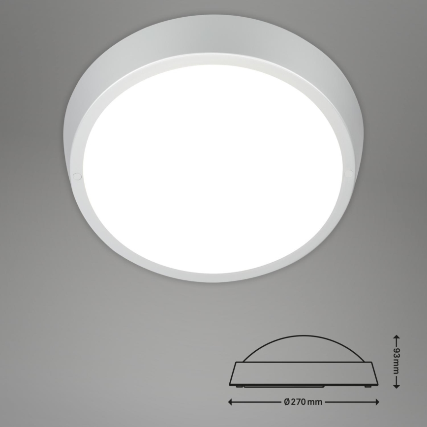 Briloner 3018-014 - LED-kattovalaisin kylpyhuoneeseen HAGEN LED/24W/230V IP44 valkoinen