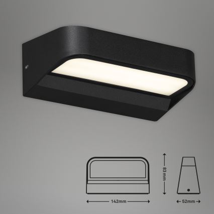 Briloner 3036-015 - LED ulkoseinävalaisin AHLEN LED/8W/230V IP44