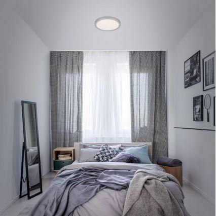 Briloner 3048-014 - LED Kattovalo RUNA LED/18W/230V hopea