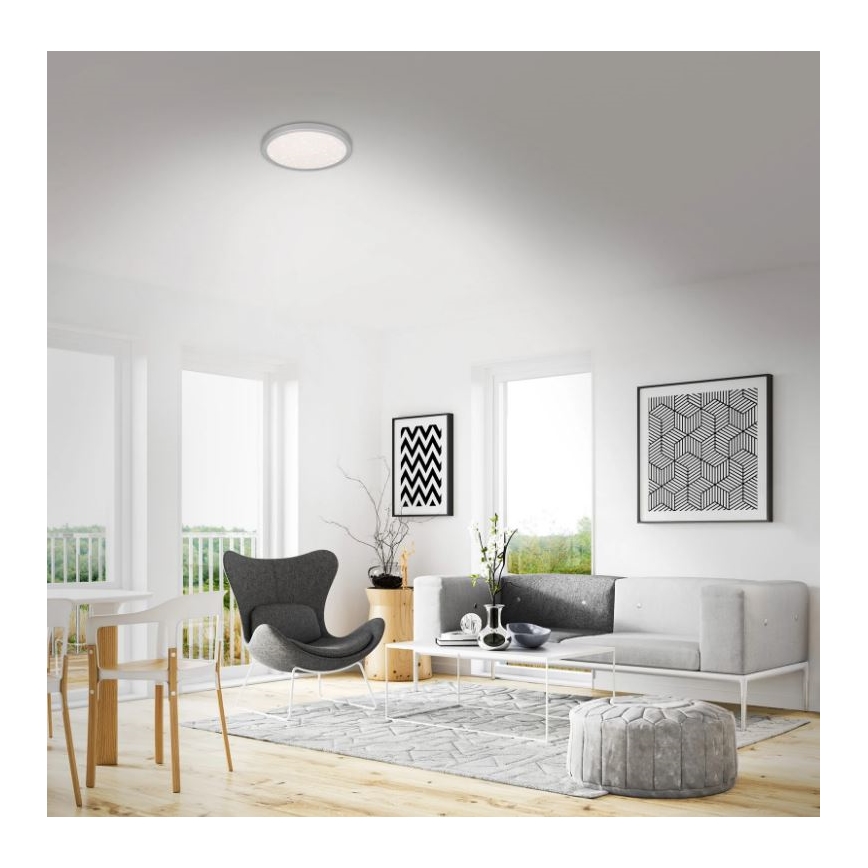 Briloner 3048-014 - LED Kattovalo RUNA LED/18W/230V hopea