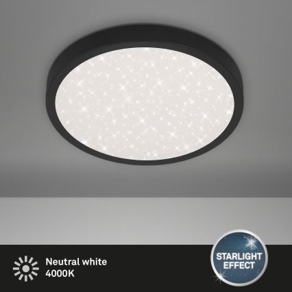 Briloner 3071-015 - LED-kattovalaisin RUNA LED/24W/230V musta