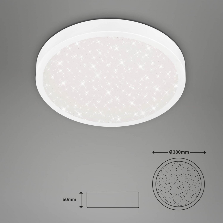 Briloner 3071-016 - LED-kattovalaisin RUNA LED/24W/230V 4000K halkaisija 38 cm valkoinen