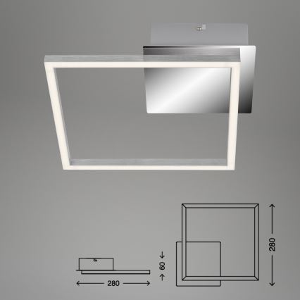 Briloner 3105-018 - LED Himmennettävä kattovalo FRAMES LED/9,7W/230V